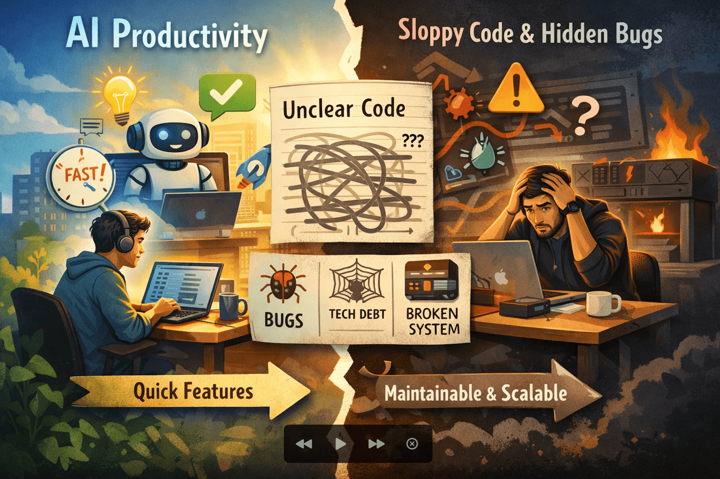 Cover Image for AI Boosts Delivery Speed — But It Can Quietly Destroy Your Codebase